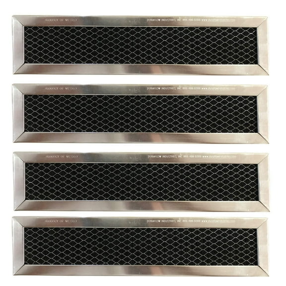 Replacement Carbon Filters compatible with GE: WB02X10943, JX81D 5230W2A003A Frigidaire: 530440665 (4-Pack)