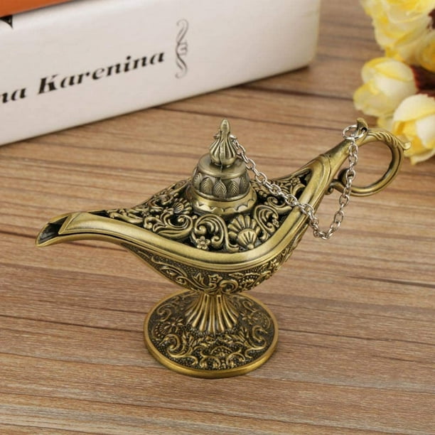 Vtg Brass Aladdin Genie Oil Lamp Aladin Home Decor Gift CHRISTMAS