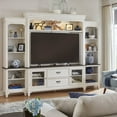 thumbnail image 2 of Liberty Furniture Entertainment Center with Piers - Wirebrushed White with Charcoal Tops, 2 of 8