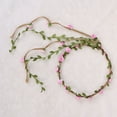 thumbnail image 4 of Flower Crown Floral Wreath Headband Floral Garland Headbands Photo Props Hair Accessories (Pink), 4 of 9