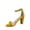Yellow, variant on Rise-7 Women's Open Toe Ankle Strap Buckle Chunky High Heels Sandals Shoes ( Yellow, 7 )