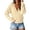 Beige, variant on Pullover Sweaters for Women V Neck Solid Color Hollow Out Knit Long Sleeve Autumn Winter Shirt Sweater Tops