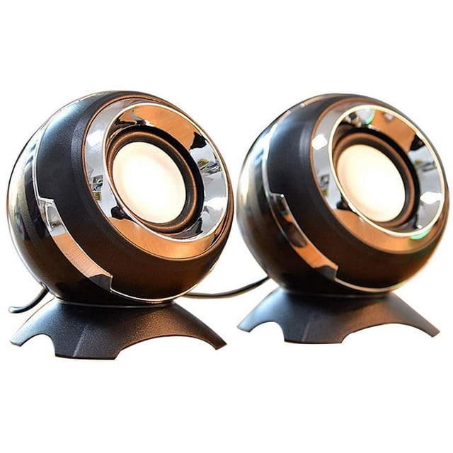 Altavoces con alimentación USB para computadora, sonido de mini parlantes de escritorio, sonido estéreo superior, bocina doble, perfecto para computadora, computadora portátil