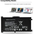 thumbnail image 4 of BK03XL Laptop Battery for HP Pavilion X360 14-BA000 14-BA100NG 14-BA125CL 14-BA025NS 14-BA050TX 14-BA160TX 14-BA175NR 14-BA253CL 14M-BA013DX 14M-BA015DX 14M-BA114DX 916366-421 916811-855 HSTNN-LB7S, 4 of 6