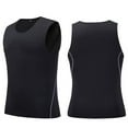 thumbnail image 2 of Chaleco de Atrenamiento de Gimnasio para Hombre, Camisa Sin Mangas para culturismo musculoso, aptitud, para correr, yoga, baloncesto, levantamiento de pesas con diseño de malla, 2 of 8