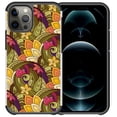 thumbnail image 1 of Pegacell Cover Case Compatible for Apple iPhone 12 Pro Max Case - Colorful Design Hybrid Armor Case Shockproof Dual Layer Protective Phone Cover - Gold and Purple Floral, 1 of 2
