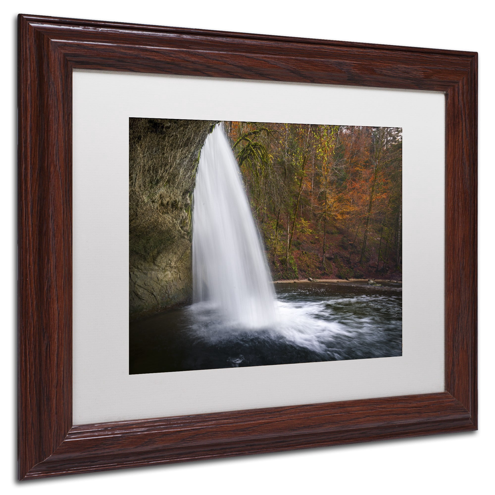 Trademark Fine Art "Nature Beauty" Canvas Art by Mathieu Rivrin, White Matte, Wood Frame