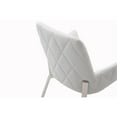 thumbnail image 4 of Limari Home Robin 18"  Stainless Steel/Bonded Leather Dining Chair in White, 4 of 8