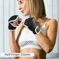 thumbnail image 3 of ievspot 1 Pair Half Finger Boxing Gloves Adjustable Fighting Punching Gloves Shock Absorbing Hand Wrist Kickboxing Gloves, 3 of 8