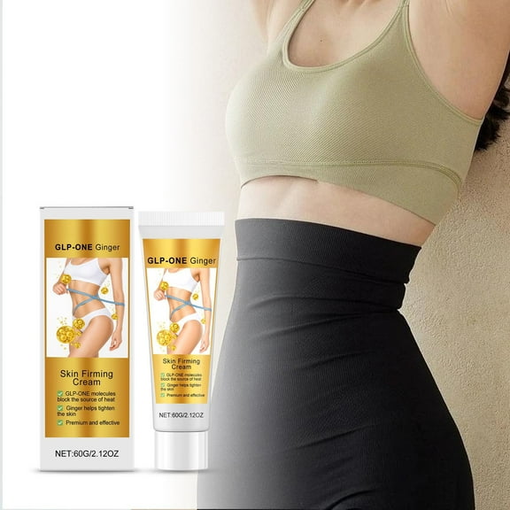 HYLLai Ginger Active Firming Cream | Hot & Cold Therapy for Body Contouring | Improves Elasticity & Cellulite Appearance, 60g
