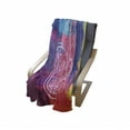 thumbnail image 4 of Hamsa Soft Flannel Fleece Throw Blanket, Colorful Watercolor Background with Hand Drawn Eastern Mantra Gentle Swirls, Cozy Plush for Indoor and Outdoor Use, 50" x 60", Multicolor, by Ambesonne, 4 of 6
