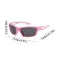 thumbnail image 3 of HengDidi Youth Polarized Sports Sunglasses with HD TAC Lenses, Flexible Wrap Around Frame for Active Youngsters, Lightweight Outdoor Protection Accessory, 3 of 6