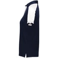 thumbnail image 4 of Augusta Sportswear B98134654 Womens Two-Tone Vital Polo T-Shirt, Navy & White - Medium, 4 of 5