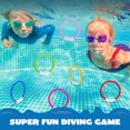 thumbnail image 3 of Joyfy 8 Pcs Pool Ring Toy Diving Set for Children, Colorful Underwater Training Pool Diving Rings, Swim Learning & Diving Skill Development, 3 of 7