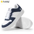 thumbnail image 4 of FitVille-Zapatillas planas anchas para hombre, zapatos informales ligeros y transpirables para caminar con pies hinchados, vulcanizados para gimnasio, 4 of 5