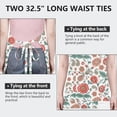 thumbnail image 6 of Pioneer Flower Floral Print Pattern Apron for Women and Men, Cotton Linen Waterproof with Pockets, Adjustable, 33x27 Inch for Kitchen, Gardening, BBQ, Salon, 6 of 6