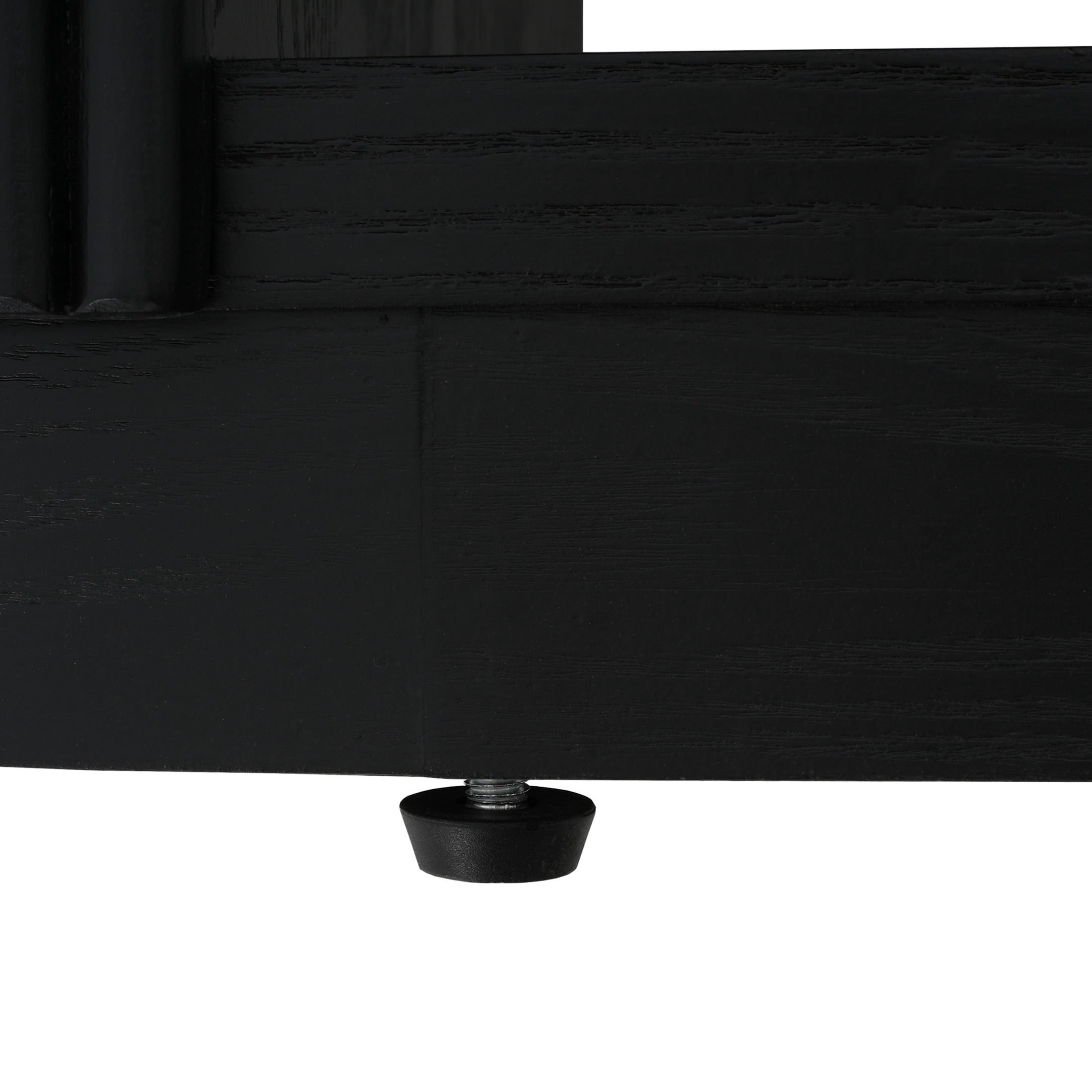 Christopher Knight Home 59" Console Table, 3-Tier Wood Entryway Table for Hallway or Living Room, Black