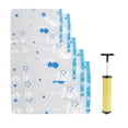 thumbnail image 4 of Quilt Bag, With An Air Valve Quilt Vacuum Bag, No Air Leakage 5Pcs/Set Home, Travel Business Trips for Quilt Clothes Blanket Bedding Supplies Vacuum Storage Bag + Hand Pump, 4 of 7