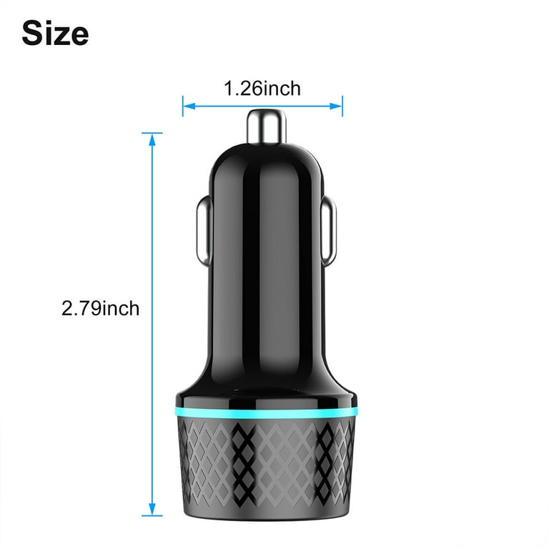 INICIO 154W 9 in 1 Car Charger Adapter with 20W Type C PD 2 x 18W
