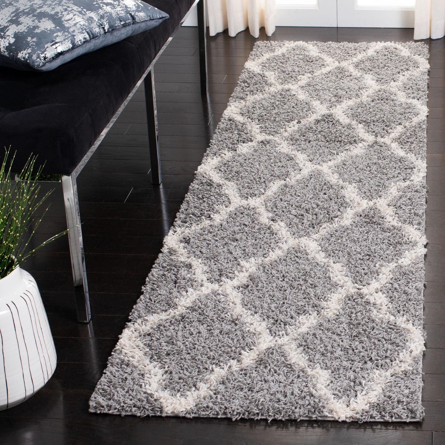 Safavieh Dallas Logan Tapis Géométrique Shag