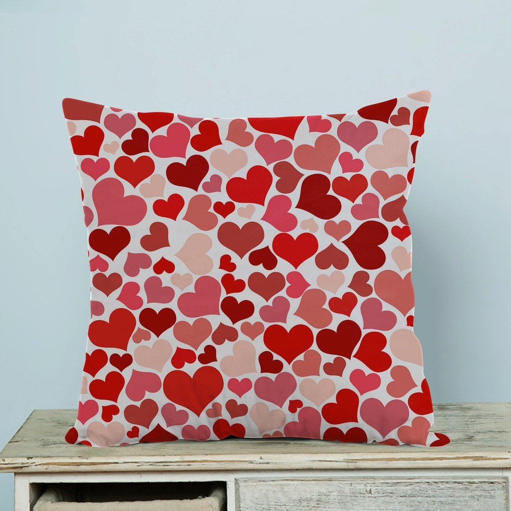 GCKG Valentine's Day Pillow Case Pillow Cover Pillow Protector Two