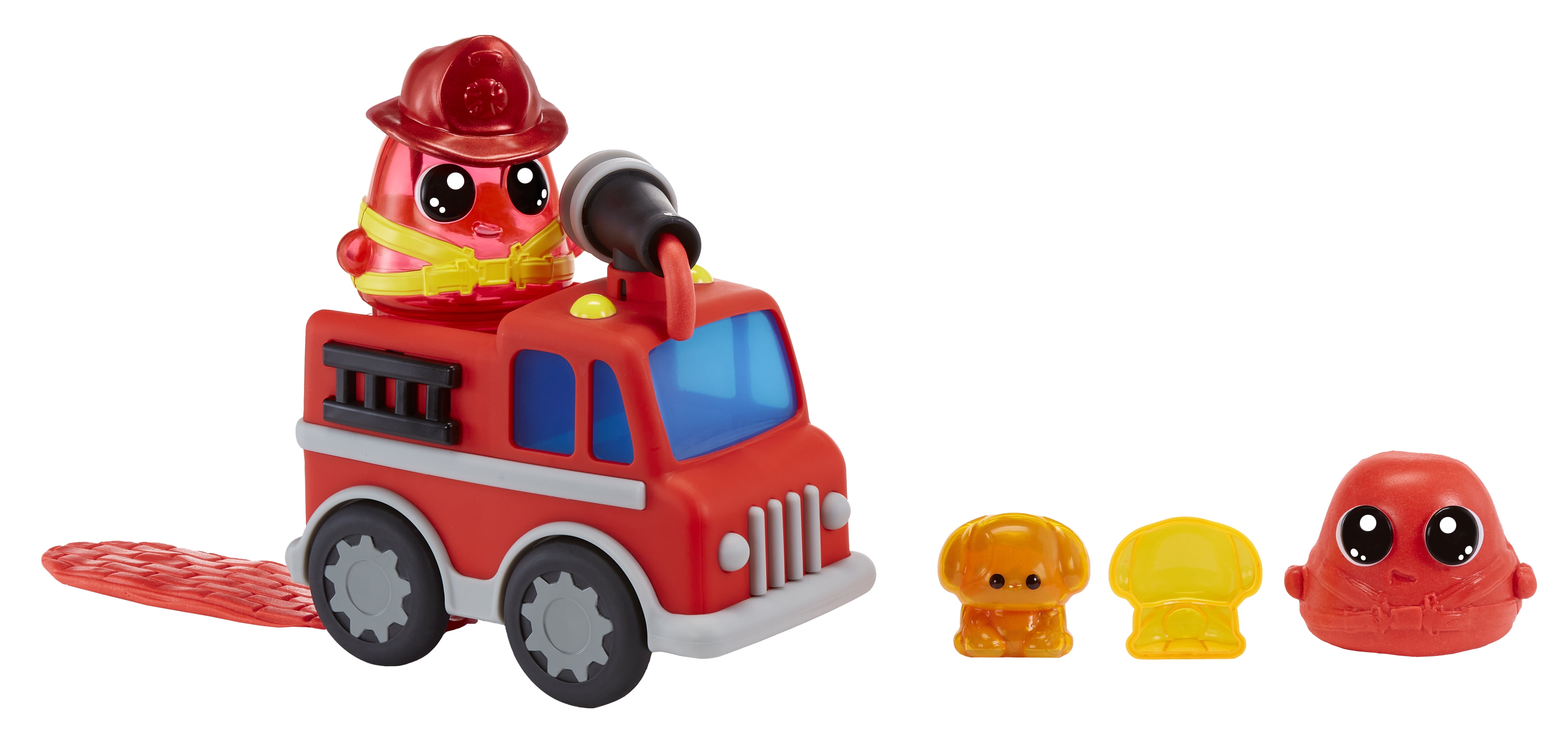 DohKins Fire Truck & Firefighter - Scented Dough that Never Dries, DIY Kids Gift, Ages 3+