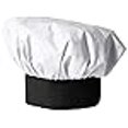 thumbnail image 3 of Uncommon Threads 0100-4500 Bonnet de Chef en Popeline Blanc/noir, 3 of 4