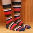 thumbnail image 4 of Men's Extra Large Rayon from Bamboo Fiber Stripe Socks - Color 01 - 1 Pair, Size 10-14, 4 of 4
