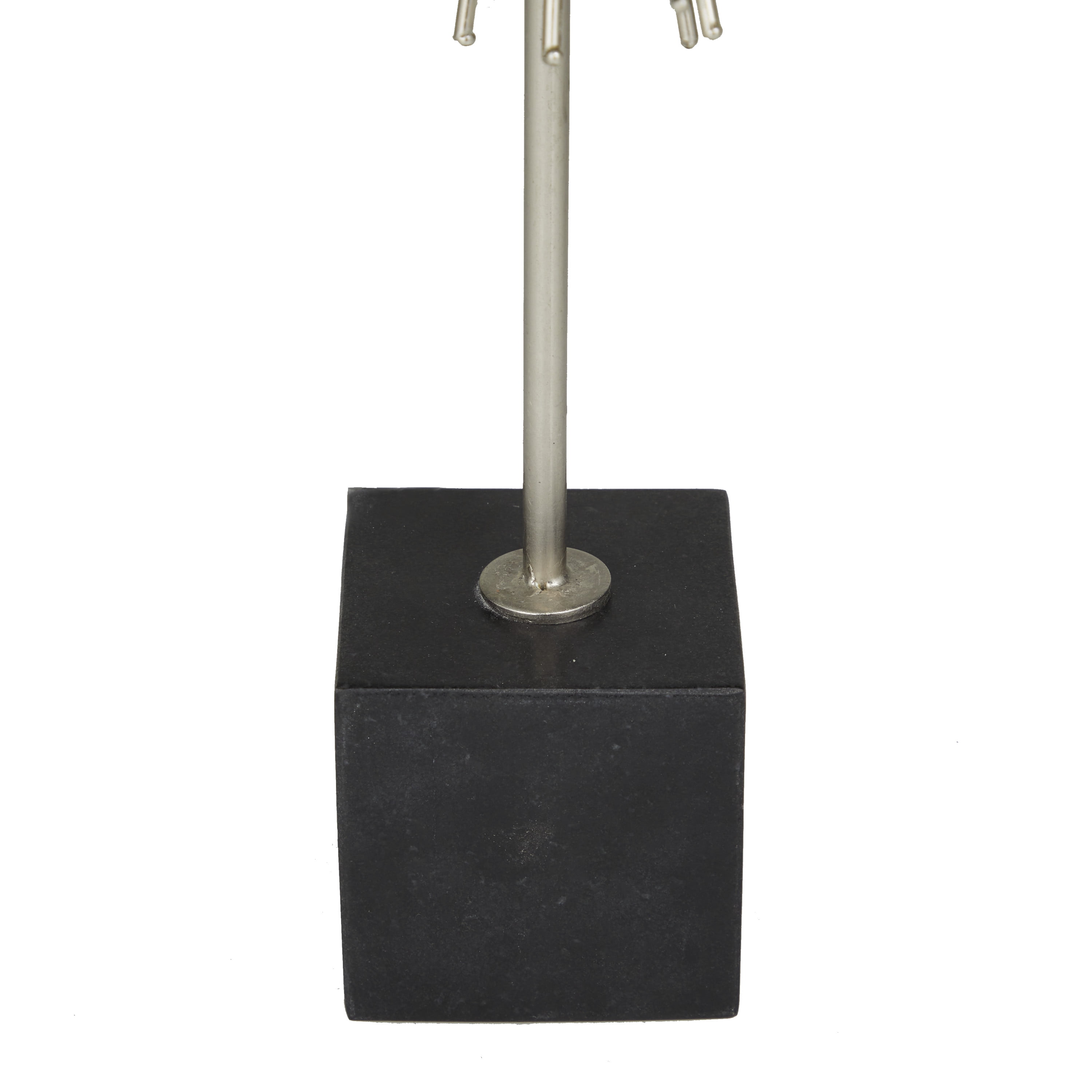 CosmoLiving by Cosmopolitan Marble Contemporary Sculpture, Silver, 1-Piece