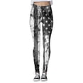 thumbnail image 1 of Gibobby Leggings Mujer Día la Independencia para las mujeres 4 julio Leggings Pantalones para yoga Correr Pilates Gimnasio Pantalones yoga Medias Compresión Yoga Correr Fitness（Negro， M), 1 of 5