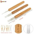 thumbnail image 4 of Spencer 10Pcs Bamboo Handle Dreadlock Crochet Hook Needle Tool Braiding Hair Making Tool for Braid Craft, 4 of 8
