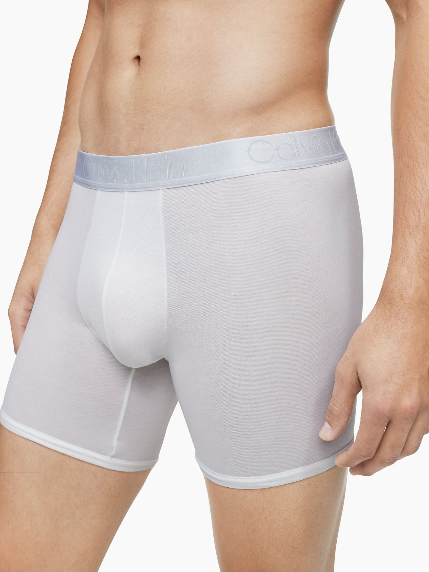 Calvin Klein Men's Ultra Soft Modal Boxer Brief, White, XLarge 