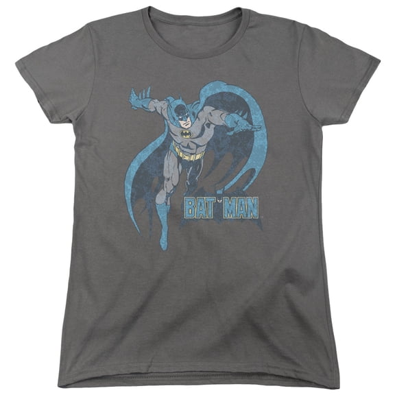 Dco/Desaturated Batman S/S Women's T-Shirt Charcoal