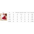 thumbnail image 4 of Bagilaanoe 3Pcs Newborn Valentine's Day Outfits Baby Girls Overalls Dress Set Flare Long Sleeve Romper Tops + Suspender Skirt + Headband 3M 6M 9M 12M 18M Infant Casual Clothes, 4 of 8