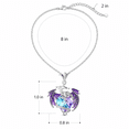 thumbnail image 6 of Dragon Necklace with Heart Shaped Crystal Jewelry Gift for Women,Purple, 6 of 6
