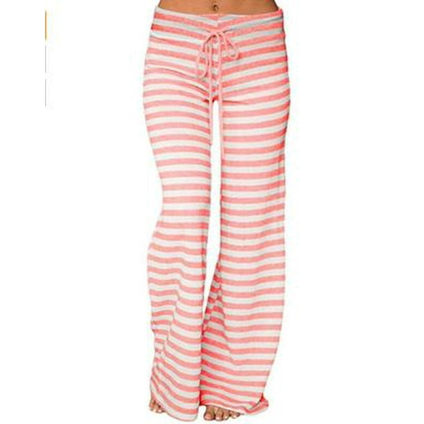 long striped trousers