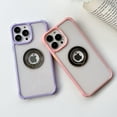 thumbnail image 5 of Cute Candy iPhone 14 Pro Clear Case,360° Rotatable Kickstand Holder Military Grade Dropproof Shockproof Slim Soft Silicone Protective Phone Cases Cover 6.1"(Purple), 5 of 12