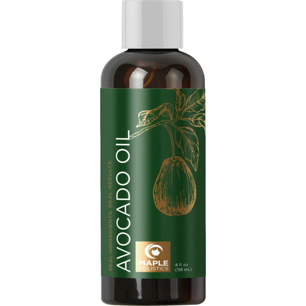 Pure Avocado Oil for Hair Skin and Nails and Hydrating Cold Pressed Avocado  Oil for Skin Care - Natural Avocado Hair Oil and Avocado Carrier Oils for  Essential Oils, 4 fl oz -