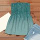 thumbnail image 5 of 2024 tops de tubo para mujer, linda camiseta sin mangas con estampado floral y hombros descubiertos, verde / 2XL, 5 of 5