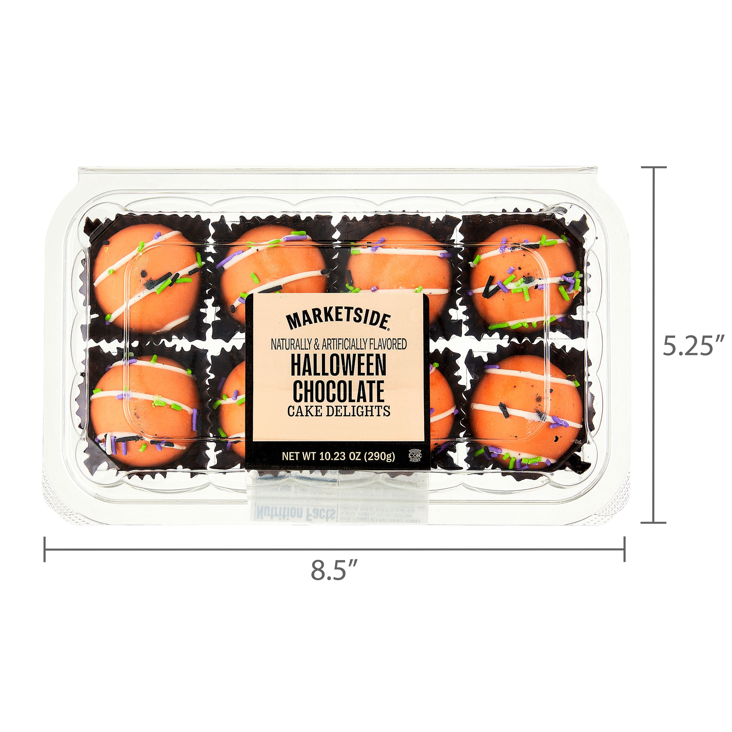 Marketside Halloween Chocolate Cake Delights, 10.23 oz, 8 Count