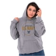 thumbnail image 4 of US Navy Logo Anchors Aweigh Est 1775 Unisex Plus Size Hoodie Brisco Brands 3X, 4 of 5