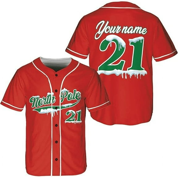 Lotusprinthandmade Personalized Merry Christmas Unisex Baseball Jersey XS-5XL Multicolor (XL), Christmas Baseball Jersey, Baseball Jersey Men Christmas