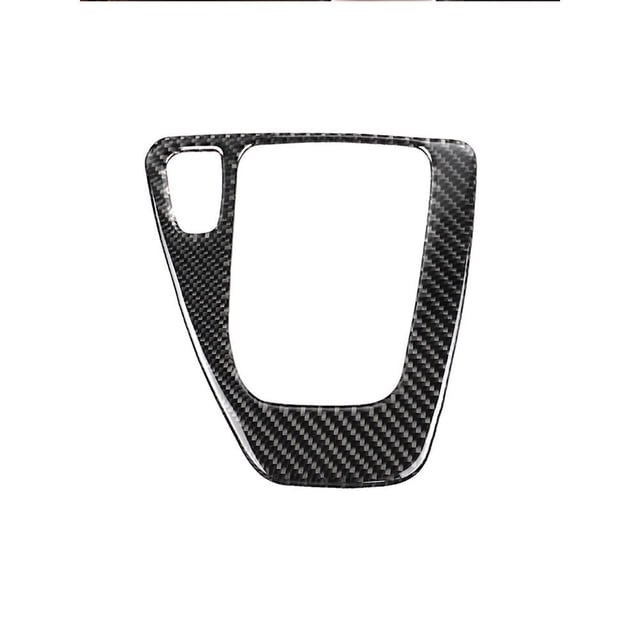 Real Bright Soft Car Interior Carbon Fiber Sticker DecorationFor BMW 3 Series E90 E92 2005-2012 Carbon Fiber Gear Shift Box Panel CoverAuto Car Protection Interior Accessories
