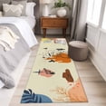 thumbnail image 5 of Western Cowboy Washable Runner Rugs 2'x6', Cowgirl Cactus Animal Leaf Boho Vintage Low Pile Throw Entryway Rug Non-Slip Sturdy Edge Binding Carpet for Indoor Bedside Entrance Bedside, 5 of 9