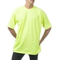 thumbnail image 3 of Pro Club Men's Heavyweight Cotton Short Sleeve Crew Neck T-Shirt,SAFETY GREEN,L, 3 of 5