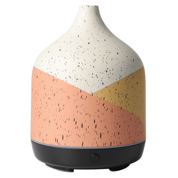 Mainstays Aromatherapy Essential Oil & Scent Diffuser, Cool Mist, Color Block Design, 100ml