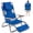 Navy, variant on Costway 1 PCS 3-IN-1 Foldable Beach Chair with Face Hole, Footrest, Adjustable Backrest, Pillow Navy