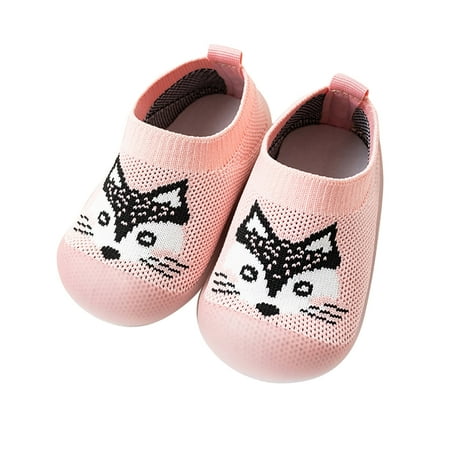 

Infant Boys Girls Animal Prints Cartoon Socks Shoes Toddler The Floor Socks Non Slip Prewalker Shoes
