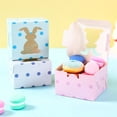 thumbnail image 5 of RYDCOT 12Pcs Easter Treat Boxes, Candy Color Cute Bunny Paper Box Colorful Basket Containers Spring Party Gift Boxes for Classroom Goodie Cookie Candy Sweet Party Favors, 5 of 6