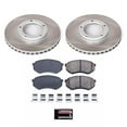 thumbnail image 2 of PowerStop Front Semi-Coated Rotor and Low-Dust Ceramic Brake Pad Kit SC1232, 2 of 3